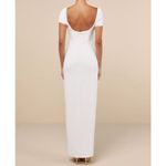 Lulus NWT  Women's Magnificent Impression White Square Neck Maxi Dress S Photo 1
