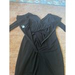 Venus  little black dress LBD ruched long sleeve bodycon cocktail party XS Photo 8