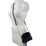Steve Madden Bmaggie Black Faux Leather Dome Chain Crossbody Hand Shoulder Bag Photo 3