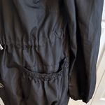 Jou Jou Black Trench Coat with Red Lining Photo 4