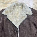 wilson's leather Vintage Wilsons Y2K Penny Lane Leather Suede Fur Lined Brown Coat Long Size XL Photo 3