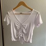 FB sister White Ruched Top Photo 0