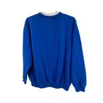 Trilllogy 2X snowman Christmas tree winter sweatshirt plus holidays embroidered Blue Photo 1