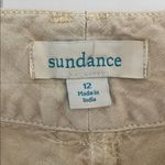 Sundance  Organia Linen Cotton Crochet Lace Roll Tab Pants Sand Size 12 Photo 10
