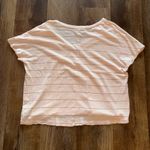Aerie  Pink and Gold Boxy Crop Tee Photo 6