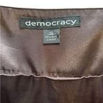 Democracy  Brown Evening
Cocktail Ruched Spaghetti
Strap Dress size 10 Photo 1