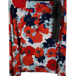 Westport Woman Floral Polka Dot Midi Skirt Size 2X Tie Waist Bloomcore Stretch Photo 0