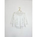 Anthropologie Harlyn Laced High-Neck Butterfly Cut-out Top Size XS Bohemian Photo 3