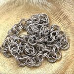 Silver tone chain link necklace Photo 7