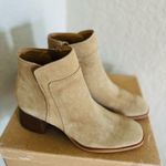 Lucky Brand Lilka Suede Bootie, Block Heel Size 7, Dune Light Brown, NWT Photo 10