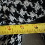 Sarah Jessica Parker Bitten houndstooth wool blend pea coat size small Black Photo 4