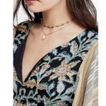 Free People Under the Sun Tunic Top Mini Dress Size Small Floral Striped Photo 5