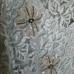 Vintage Crest Fashions Elegant Lace Overlay Dress in Light Blue Size XL Photo 4