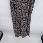 Boden Jumpsuit Womens 12R Black White Paisley Print Viscose Pockets Wide Leg Size 12 Photo 4