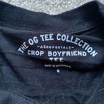 Aeropostale  Black Cropped Boyfriend Tee Photo 1