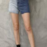 Cider Stitching Color Denim Shorts Photo 0