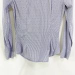 ZARA  Blue and White Button-Down Shirt Photo 8