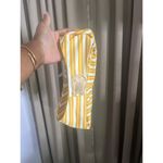 Mustard Yellow and white strip d Bikini color sz Medium Photo 6
