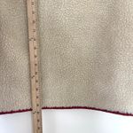 L.L. Bean Signature Cream Sherpa Fleece Pullover Women's Small Quarter Zip Red Photo 7