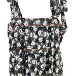 WARM Dress Big Love Floral Tiered Tie Shoulder Maxi Dress Size S Black Photo 9