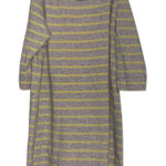 Gap  grey yellow stripes 3/4 sleeve sweater dress  Photo 0