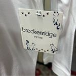 Breckenridge NWT 'Picture Purr-Fect" Cat/Paws Embroidered 3/4 Sleeve Knit Shirt Photo 4