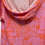 Koolaburra Pink and Orange Leaf‎ Print Swim Coverup Photo 2
