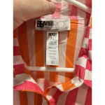 Beach Riot  Alexa‎ Coverup Sunset Pink Red Striped Button Front Petite Large Photo 5