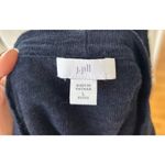 J.Jill Navy Linen Blend Short Sleeve Cardigan Photo 2