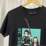 Box Lunch Demon Slayer Small Anime Big Graphic Tee Shirt Samurai Black Photo 5