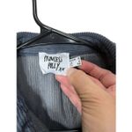 Princess Polly Blue/Gray Corduroy Button Up Shacket Size 4 oversized Photo 4