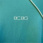 BCBG Max Azria aqua turquoise zipup sweatshirt size small Photo 3