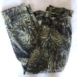 Good American  Jungle Green Paper Bag Rip Stop Pant NEW Photo 1