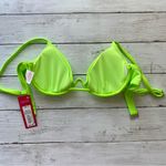 Xhilaration Women’s Bright Fluorescent Green Underwire Padded Bikini Swim Top SzS NWT Photo 4