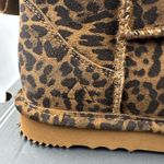 Alpine Design New Animal Print Suede Ankle Boots Booties  Shearling Lined Sz 7 Photo 8