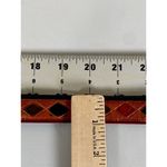 Vintage Statement Belt Womens Small/Medium Diamond Native Southwest Leather Photo 9