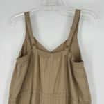 Old Navy  Utility Jumpsuit Brown Wide Leg Pockets Drawstring Sleeveless Size S Photo 6