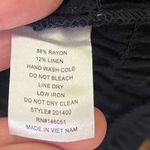 Monteau Cute Monteaux LA navy blue Square Neck shirred puff sleeve top Size M Photo 5