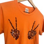 PINK - Victoria's Secret Victoria’s Secret Pink XS Orange Halloween Sequin Bling Crop Top Photo 1