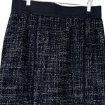 Halogen  Black & White Wool Blend Tweed Pencil Skirt Size Women's Classic 14P Photo 3