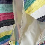 J.Crew  lined striped ruffle tank dress cotton colorful vacation 14 cruise mini Photo 3