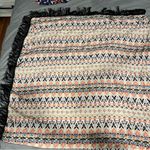 D&Y NEW  Coral Aztec Print Fringe Scarf Shawl Photo 3