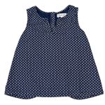 Madewell  Blue & White Women’s Daisy Dot Sleeveless Top Photo 3