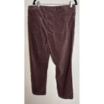 Nic Zoe Womens Size 34 Velvet Straight Leg Ankle Pant Chai Purple Career NEW Photo 1