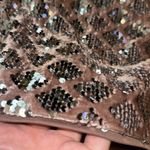 Crystal Doll  Homecoming Wedding Cropped Jacket & Skirt Velvet & Sequin Muted Nwt Photo 2