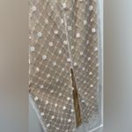 Mac Duggal Strapless White Dress with Feather Detail Photo 3