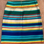Talbots Multicolored Cotton Striped Petite Skirt size 2 Photo 1