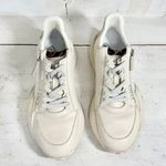 Fendi  Flow Logo Leather Zip-Up Low-Top Running Sneakers White Womens Size 40/9.5 Photo 2