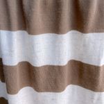 Forever 21 Strapless Oatmeal Taupe Striped Mini Dress Knit Beach Coverup Womens Small Photo 8