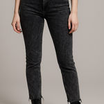 frame denim FRAME ALI High Rise Cigarette Skinny Jeans Women’s 28 Gray Acid Wash Raw Hem Photo 0